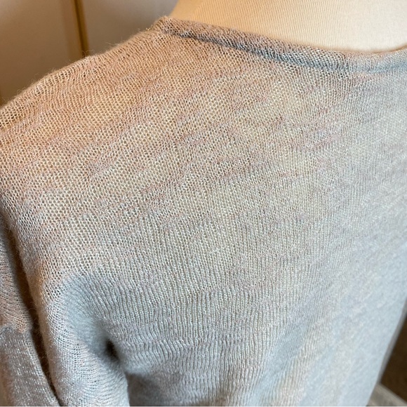 Soft Surroundings Valentina Zip Sweater Blouse Top Stone Women's Extra small - Picture 4 of 8